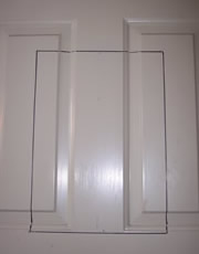 template on raised panel door